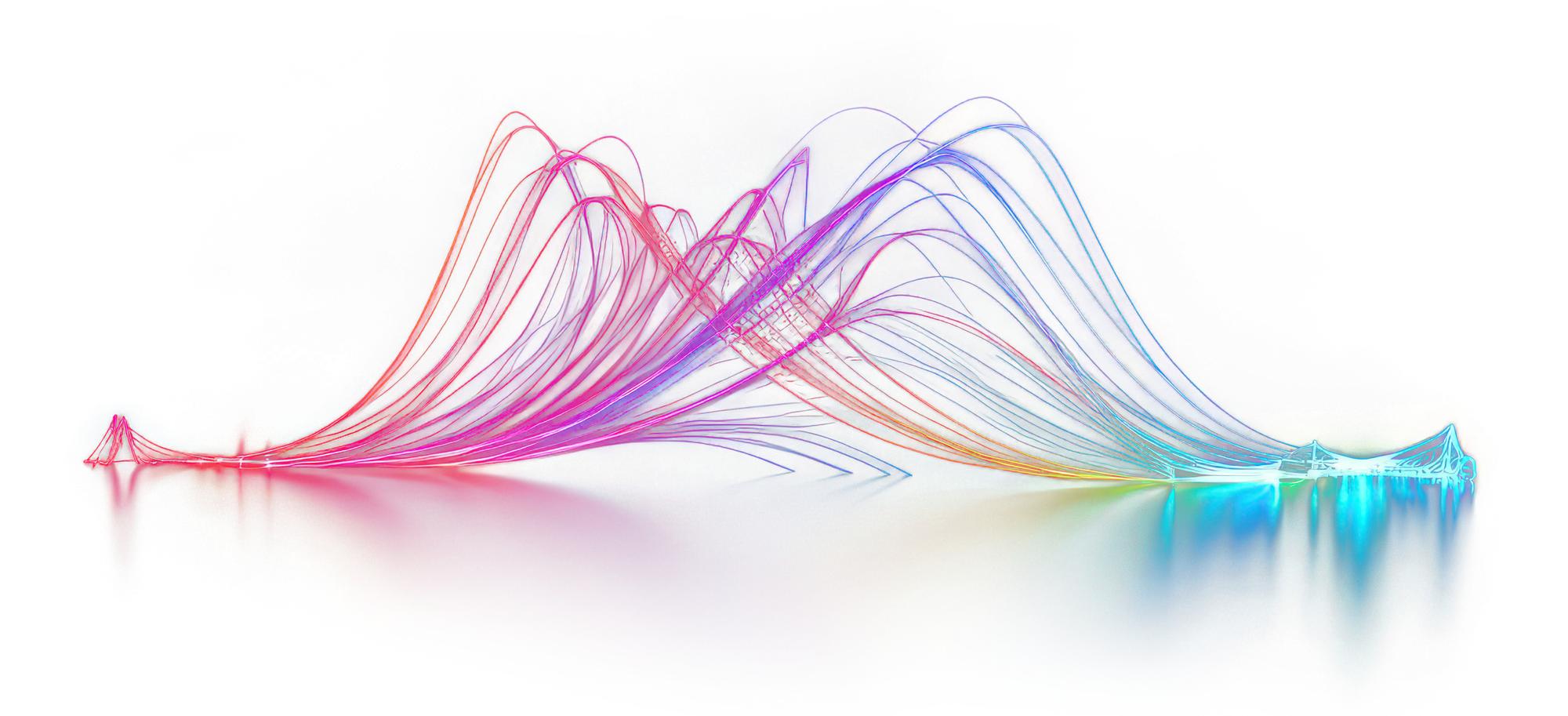 Schermo con corso online di ricamo, interfaccia futuristica